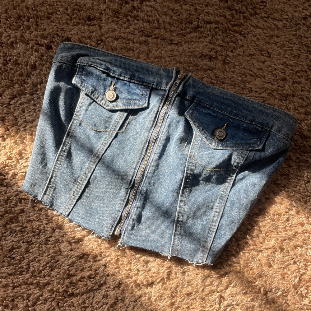Denim Crop Top